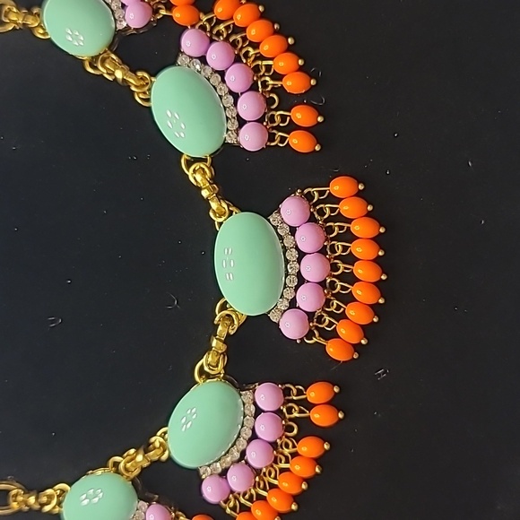 Colorful Statement Necklace and Earrings Set - Picture 7 of 10
